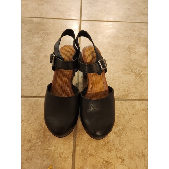 B.O.C. Black NATASHA Closed Toe Buckle Mule Clogs Size 9 M - Picture 4 of 7